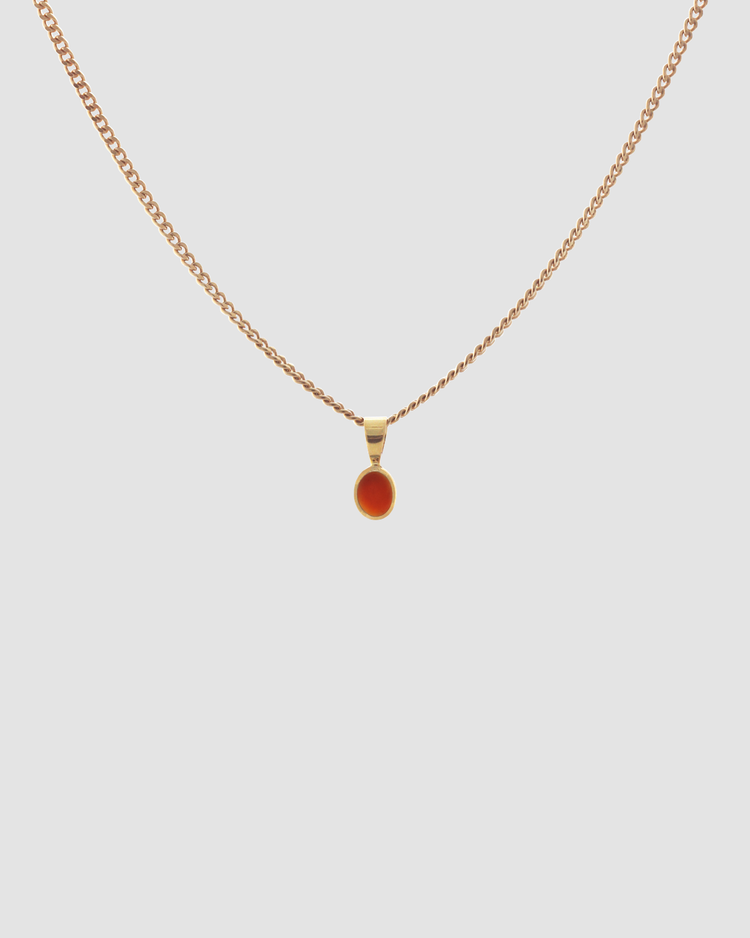 material:gold; add-on:mini-chain-necklace; add-on:carnelian-add-on;