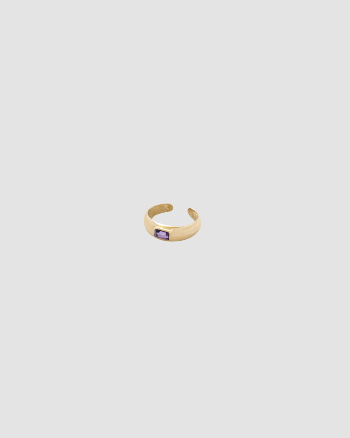 amethyst toe ring